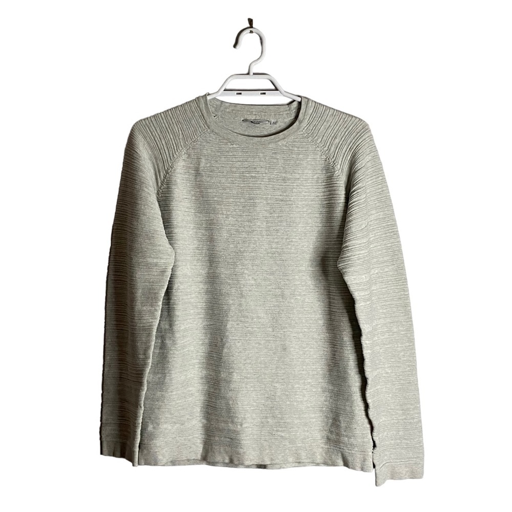 Jack & Jones Men's Light Gray Crewneck Long Sleeve Sweatshirt